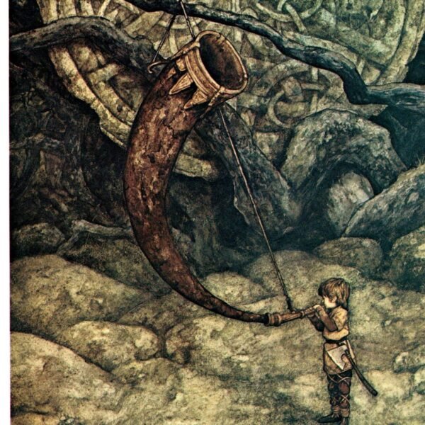 Brian Froud "I got the idea for this from a walk along Lych way..." Vintage art book page 1976