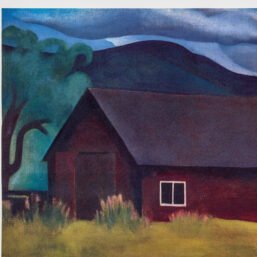 Georgia O'Keeffe print 1922 "The Shanty" Original vintage color book page