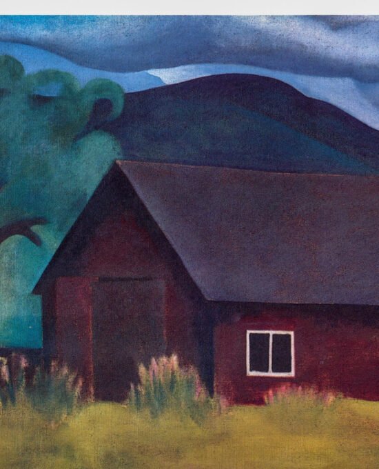 Georgia O’Keeffe print 1922 “The Shanty” Original vintage color book page