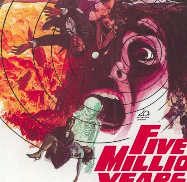 First Men in the Moon / Five Million Years to Earth Vintage two-sided book page of Movie Posters - Image 3