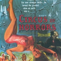 Circus of Horrors / Mothra Vintage two-sided book page of Movie Posters 10 x 14"