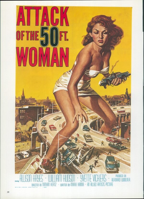 Poster Art for the Attack of the 50 Ft Woman