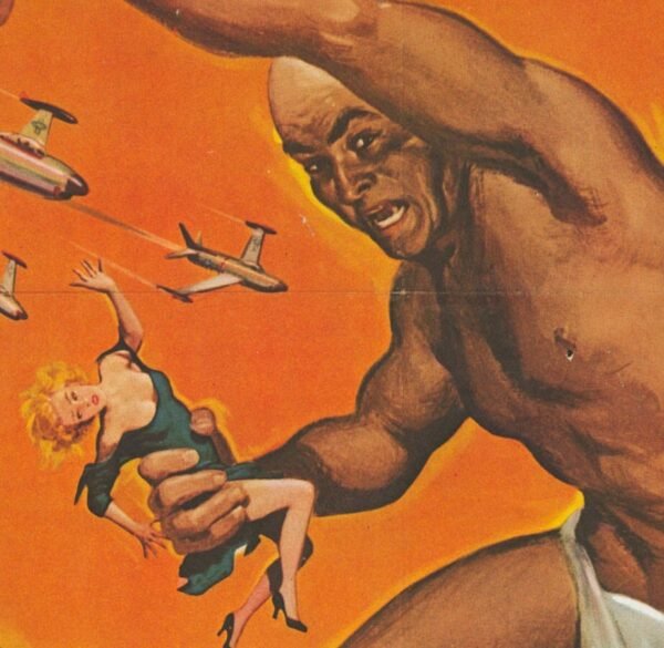The Amazing Colossal Man / The Land Unknown Vintage two-sided book page of Movie Posters 10 x 14"