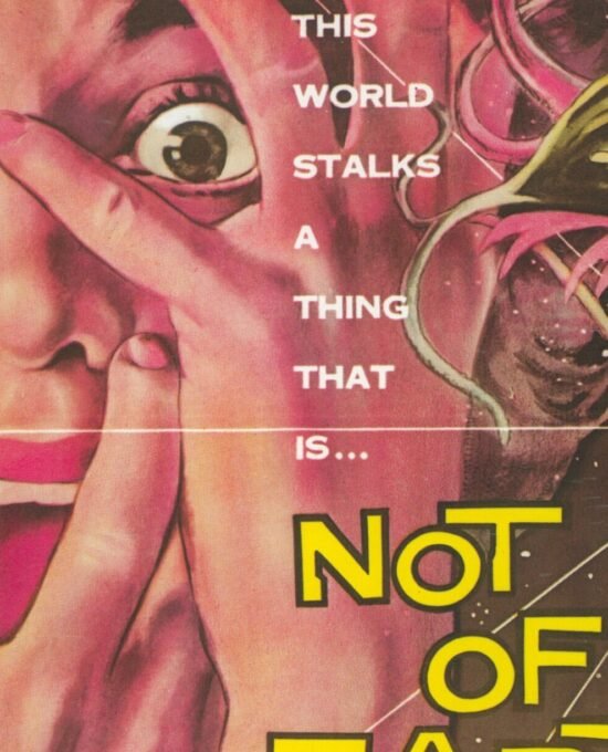 Not of this Earth / The Mole People Vintage two-sided book page of Movie Posters 10 x 14″