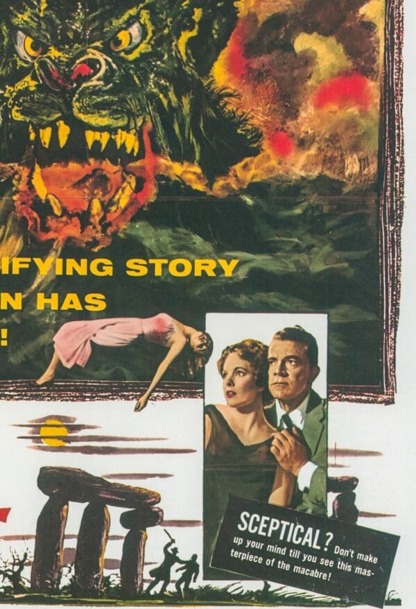 The Incredible Shrinking Man / Curse of the Demon Vintage two-sided book page of Movie Posters 10 x 14" - Image 3