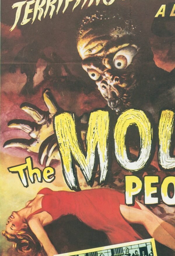 Not of this Earth / The Mole People Vintage two-sided book page of Movie Posters 10 x 14" - Image 3