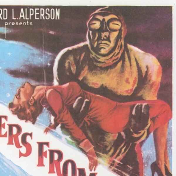 Invaders from Mars / The Animal World Vintage two-sided book page of Movie Posters 10 x 14"