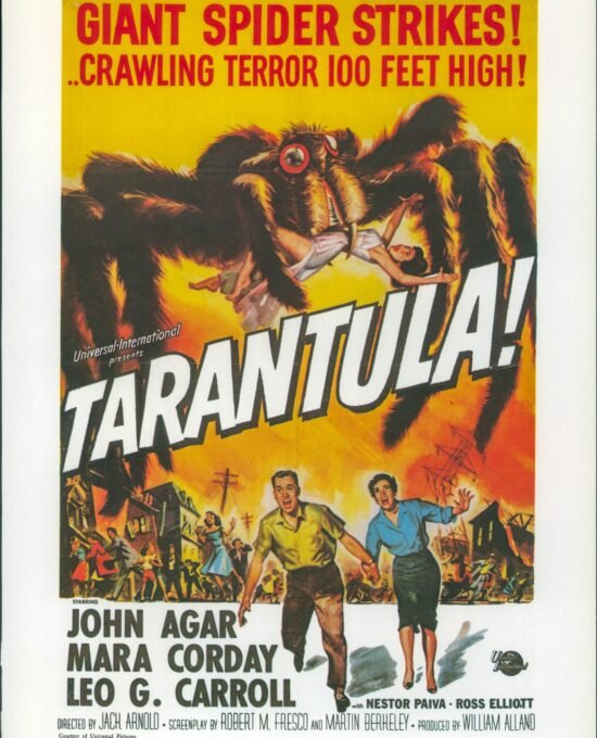 Tarantula! / Curucu Beast of the Amazon Vintage two-sided book page of Movie Posters 10 x 14″