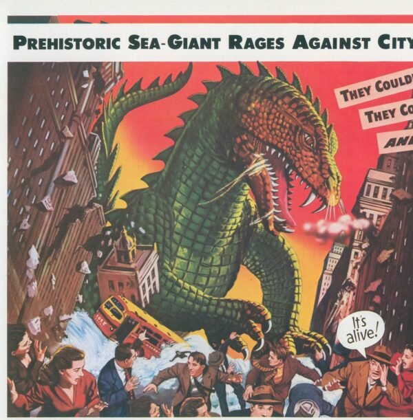 The Beast From 20,000 Fathoms / The War of the Worlds Vintage two-sided book page of Movie Posters 10 x 14"