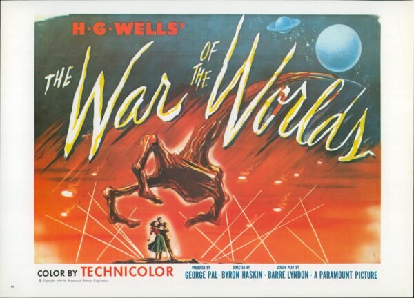 The Beast From 20,000 Fathoms / The War of the Worlds Vintage two-sided book page of Movie Posters 10 x 14" - Image 4