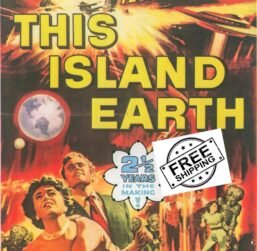 This Island Earth / World without End & The Man Who Turned to Stone Vintage two-sided book page of Movie Posters 10 x 14"