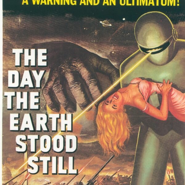 The Day the Earth Stood Still / When Planets Collide Vintage two-sided book page of Movie Posters 10 x 14" - Image 2