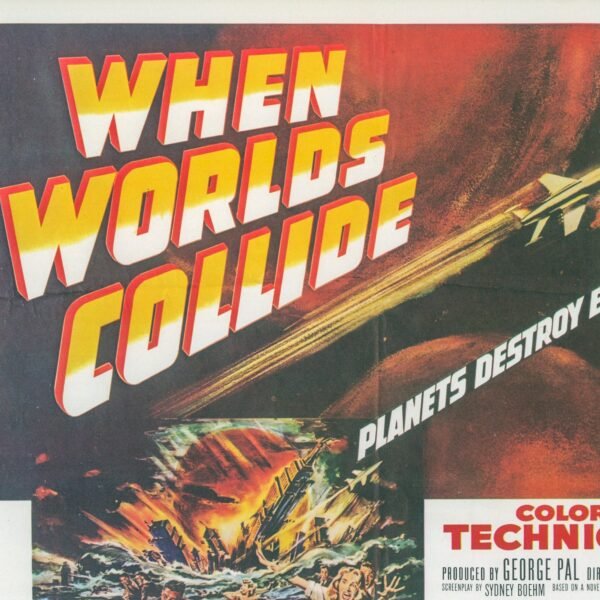 The Day the Earth Stood Still / When Planets Collide Vintage two-sided book page of Movie Posters 10 x 14" - Image 4