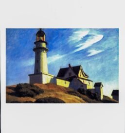Edward Hopper print "The Lighthouse at Two Lights" 1929 Vintage art book print