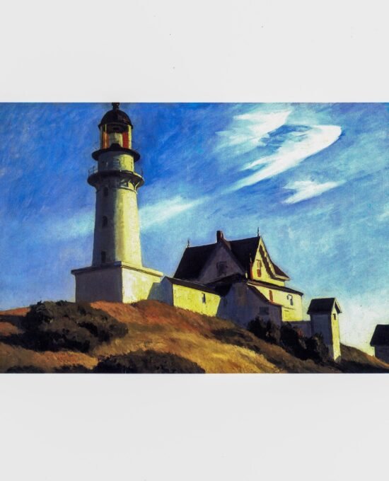 Edward Hopper print “The Lighthouse at Two Lights” 1929 Vintage art book print