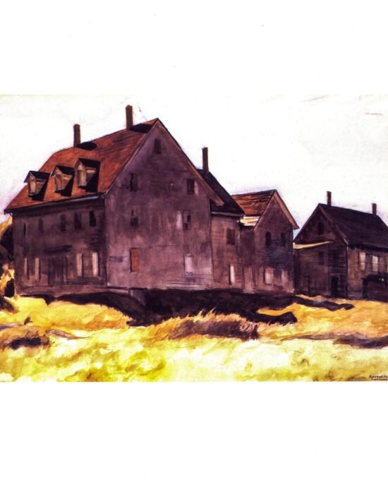 Edward Hopper vintage print “Haunted House” 1926 Art book print