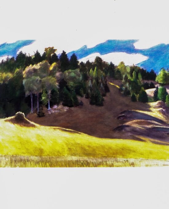 Edward Hopper vintage print “Vermont Hillside” 1936 print
