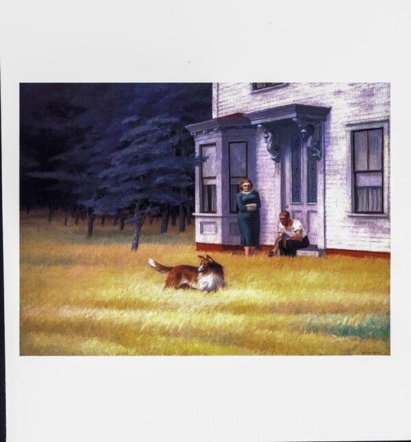 Edward Hopper vintage print "Cape Code Evening" 1939 Vintage art book print - Image 2