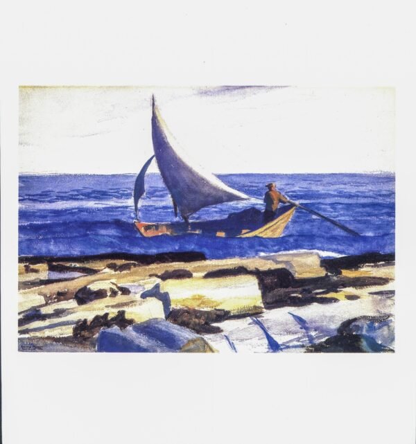 Edward Hopper "The Dory (Two Lights, Maine)" 1929 Vintage art book print