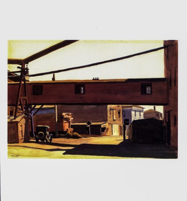 Edward Hopper "Box Factory, Gloucester" [1928] Vintage art book page