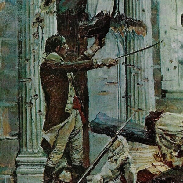1898 Howard Pyle Of the Brandywine Artists "The Attack Upon the Chew House" detail from Scribners Magazine - Image 2