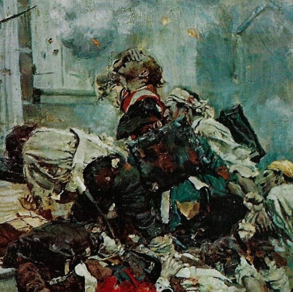 1898 Howard Pyle Of the Brandywine Artists "The Attack Upon the Chew House" detail from Scribners Magazine - Image 3